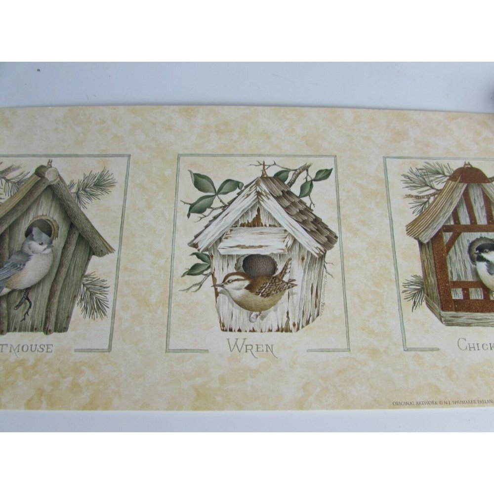 Vintage Sheltered Birds Nancy Pallan nature art print 52837